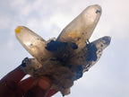 Natural Erongo Smokey Quartz with Black Schorl Tourmaline in a Splayed Formation x 1 From Erongo, Namibia