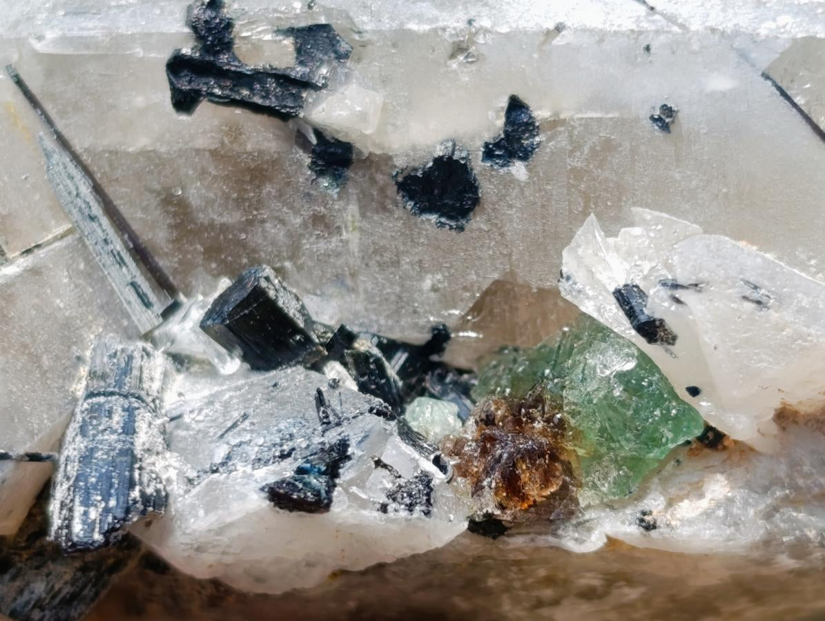 Natural Erongo Smokey Quartz with Black Schorl Tourmaline in a Splayed Formation x 1 From Erongo, Namibia