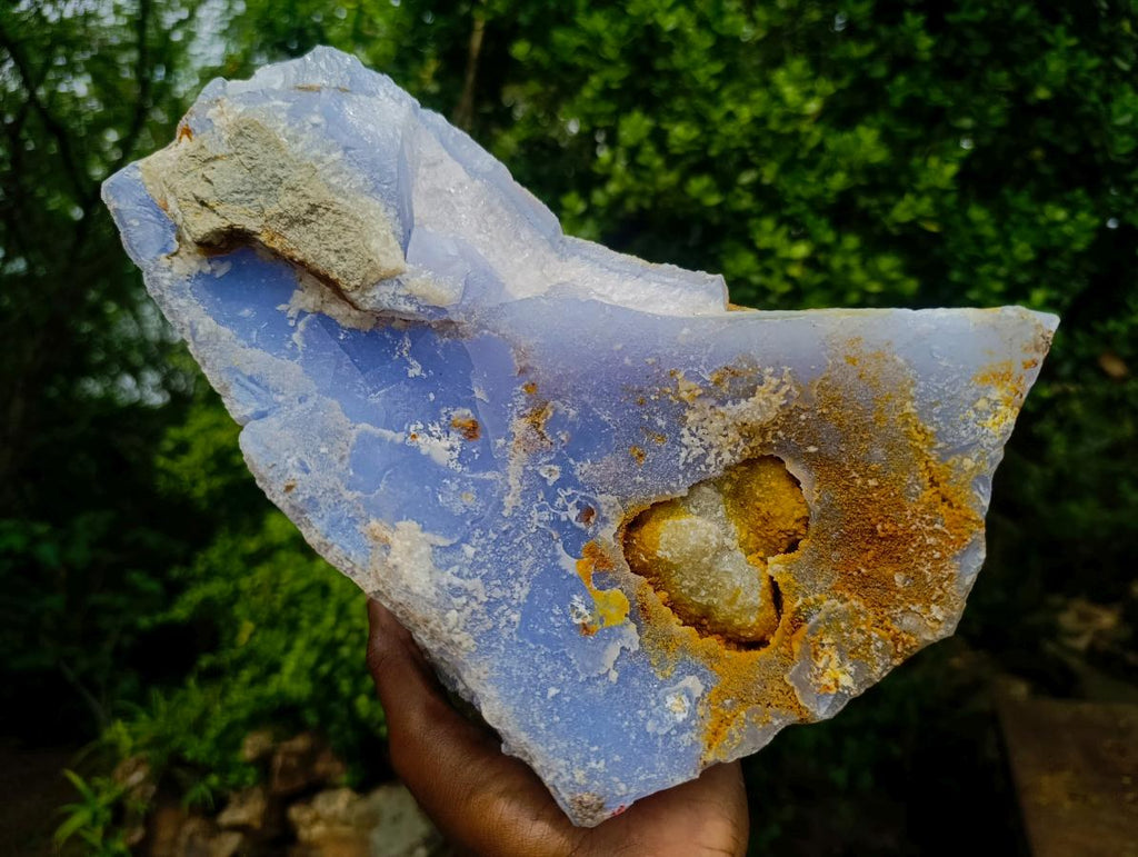 Natural Giant Blue Chalcedony specimen x 1 From Nsanje, Malawi