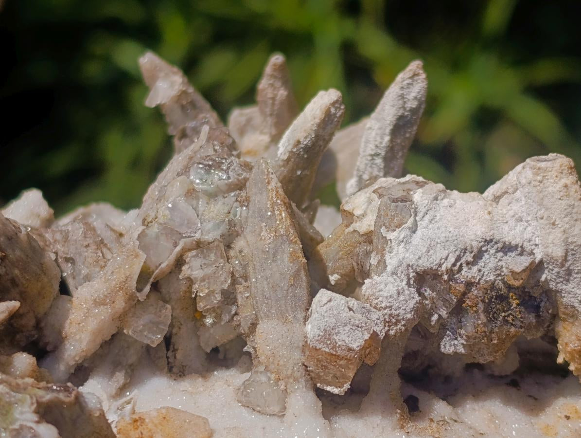 Natural Sceptre Like Fine Drusy Quartz Coated Calcite Specimen x 1 From Albert's Mountain, Lesotho