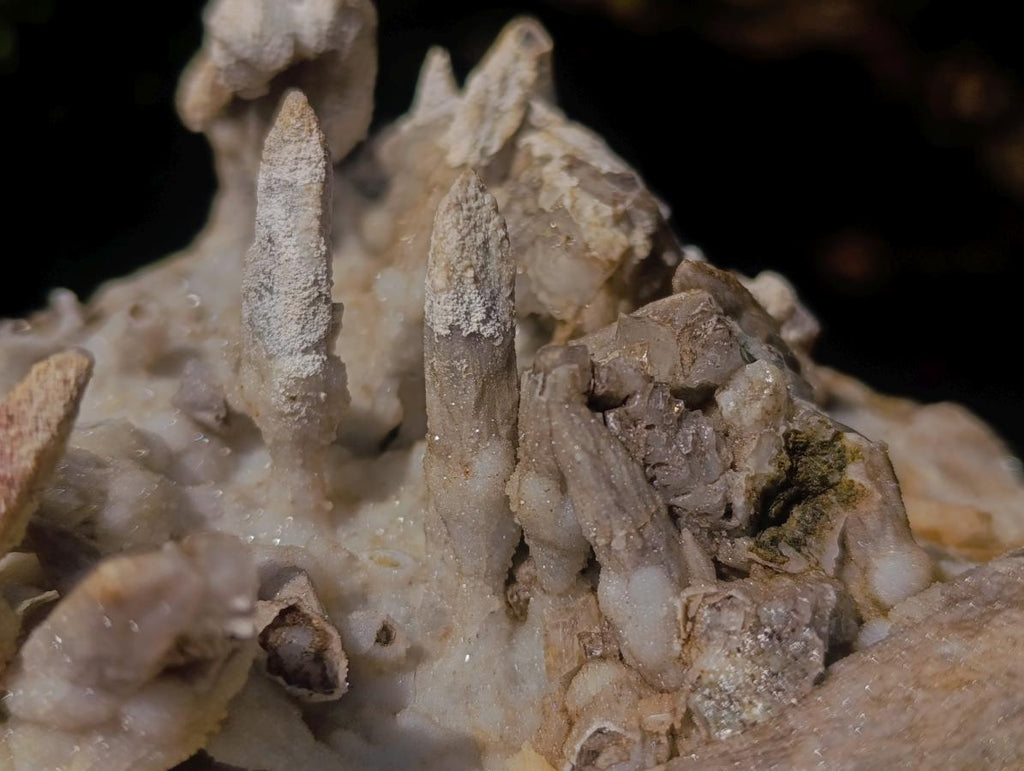Natural Sceptre Like Fine Drusy Quartz Coated Calcite Specimen x 1 From Albert's Mountain, Lesotho