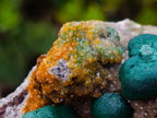Natural Large Rare Ball Malachite on Quartz and Dolomite Specimen x 1 From Mindingi Mine, Congo