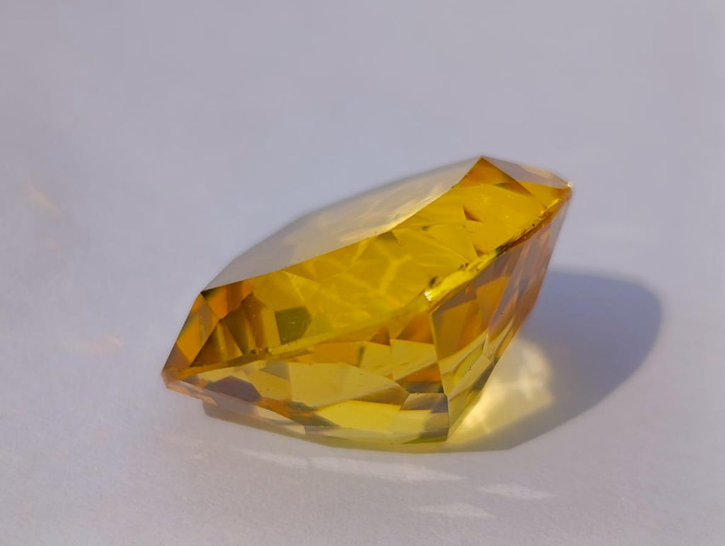 Polished Huge Exquisite Citrine Faceted Stone x 1 From Congo