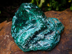 Polished Malachite and Chrysocolla Malacolla Display Piece x 1 From Kulukuluku, Congo