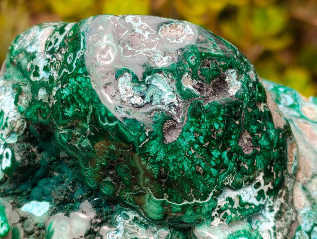 Polished Malachite and Chrysocolla Malacolla Display Piece x 1 From Kulukuluku, Congo
