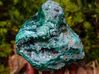 Polished Malachite and Chrysocolla Malacolla Display Piece x 1 From Kulukuluku, Congo
