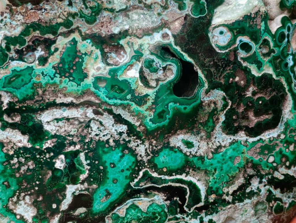 Polished Malachite and Chrysocolla Malacolla Display Piece x 1 From Kulukuluku, Congo
