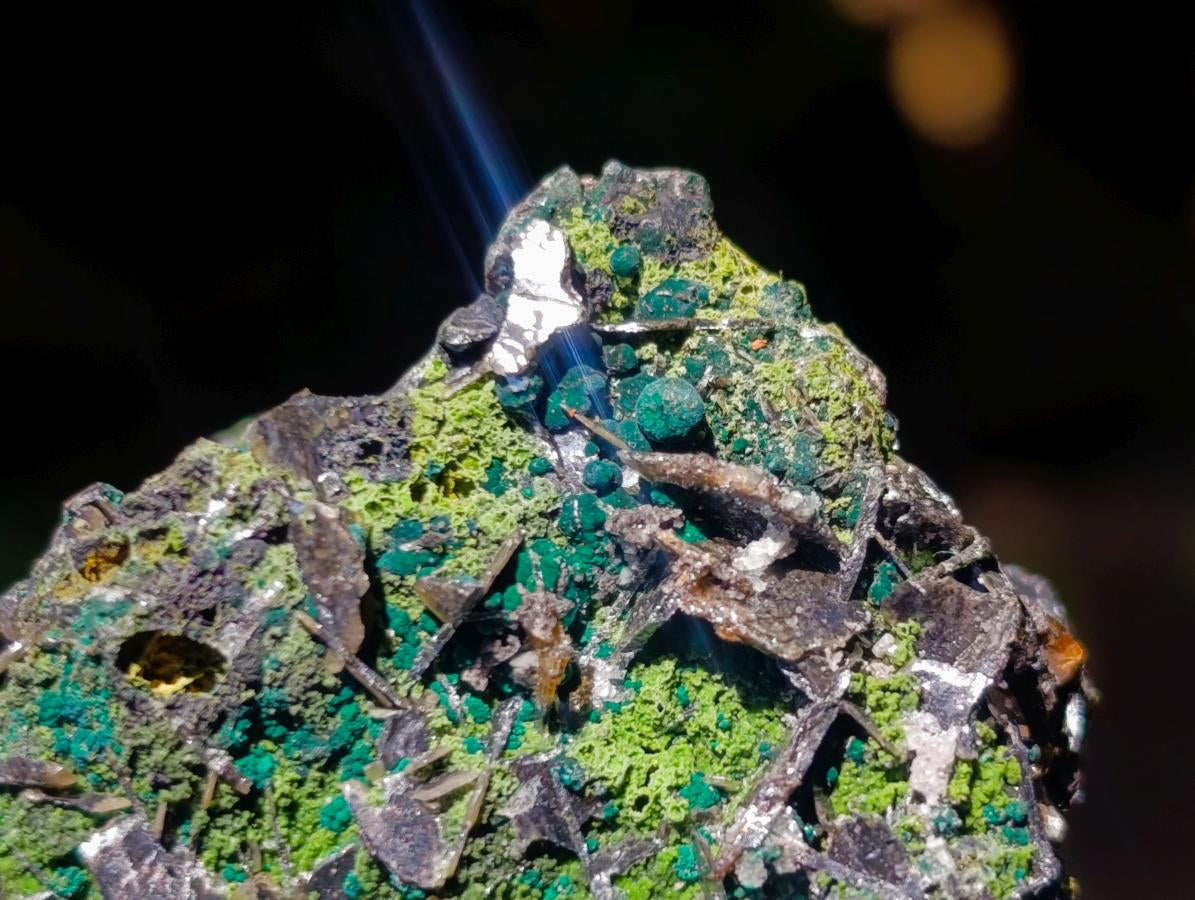 Natural Ultra Rare Olivenite and Duftite Specimen x 1 From Tsumeb, Namibia