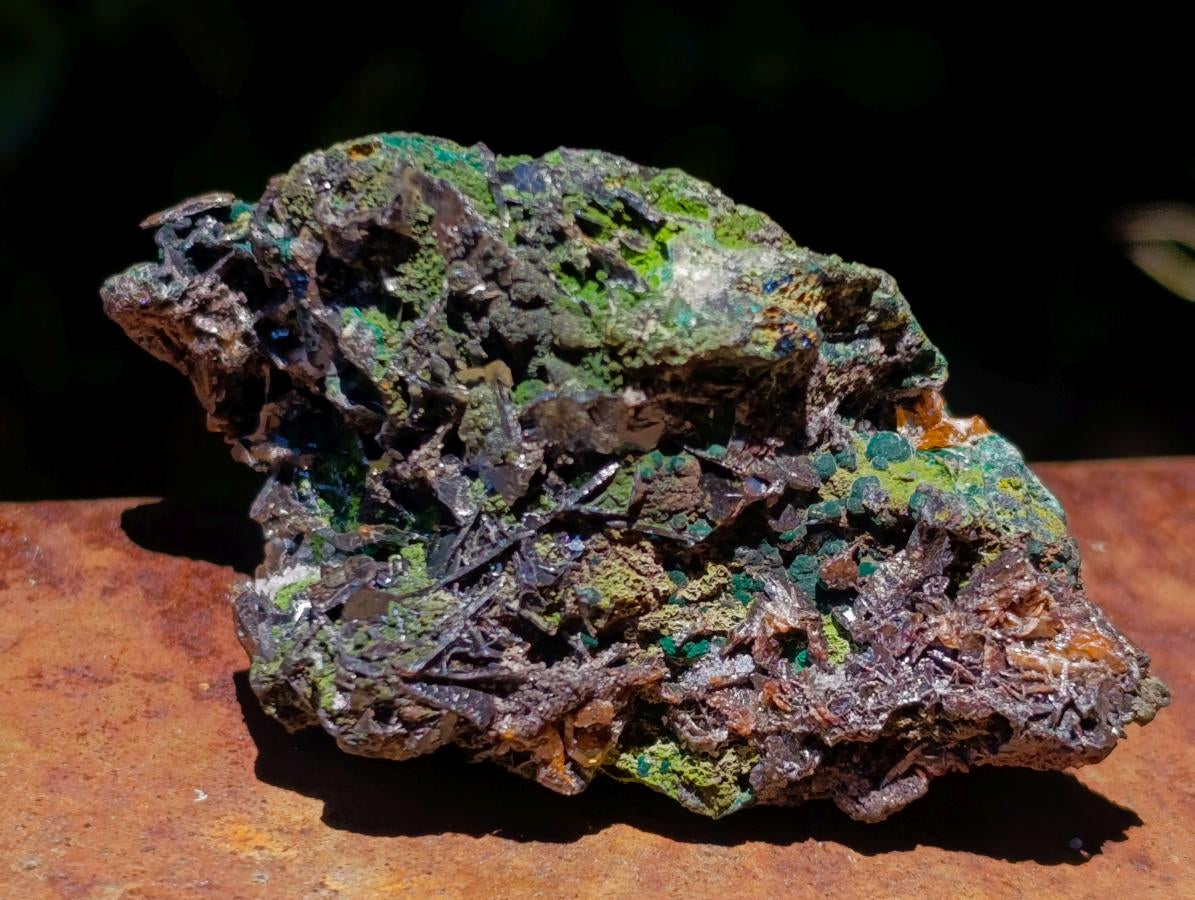 Natural Ultra Rare Olivenite and Duftite Specimen x 1 From Tsumeb, Namibia