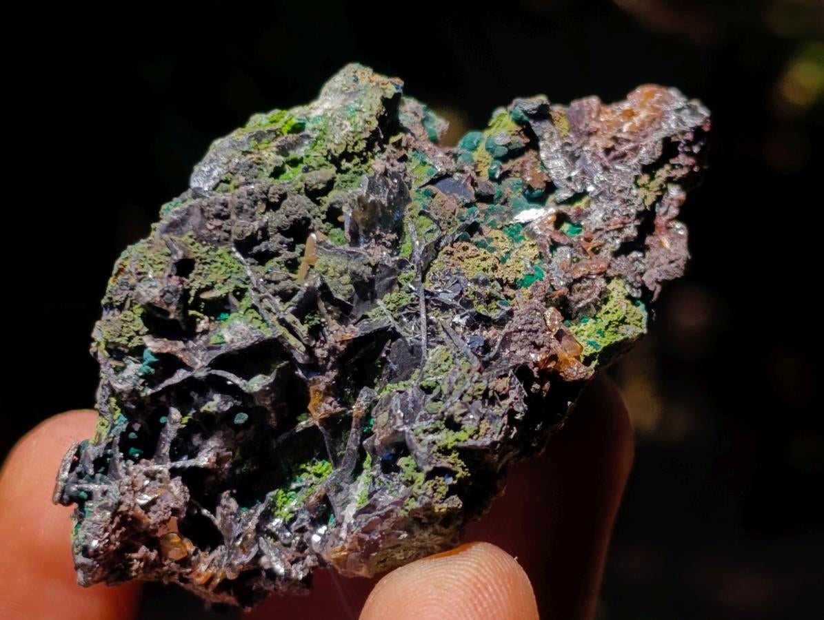 Natural Ultra Rare Olivenite and Duftite Specimen x 1 From Tsumeb, Namibia