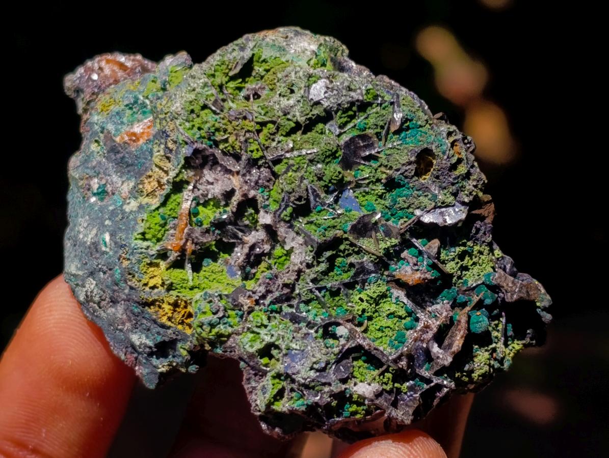 Natural Ultra Rare Olivenite and Duftite Specimen x 1 From Tsumeb, Namibia