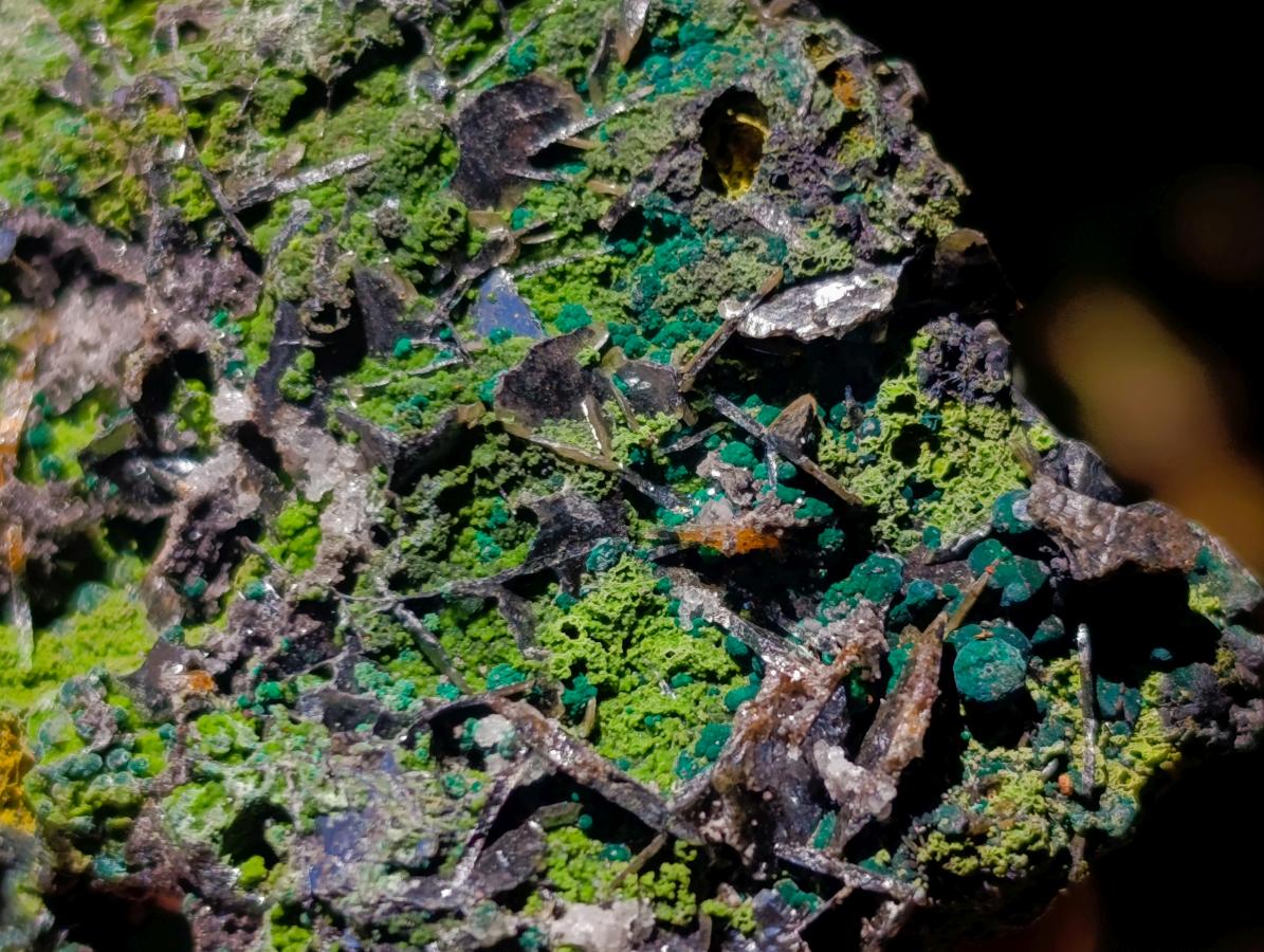 Natural Ultra Rare Olivenite and Duftite Specimen x 1 From Tsumeb, Namibia