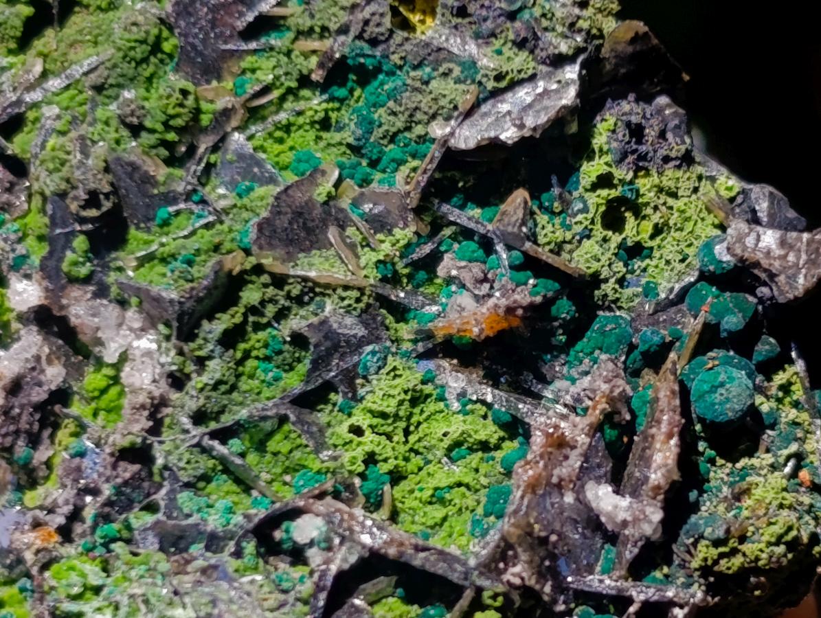 Natural Ultra Rare Olivenite and Duftite Specimen x 1 From Tsumeb, Namibia