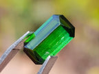 Polished Set of 3 Verdelite Green Tourmaline Faceted Stones x 1 From Karibib, Namibia