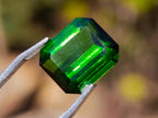 Polished Set of 3 Verdelite Green Tourmaline Faceted Stones x 1 From Karibib, Namibia