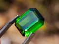 Polished Set of 3 Verdelite Green Tourmaline Faceted Stones x 1 From Karibib, Namibia