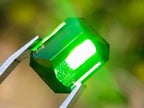 Polished Set of 3 Verdelite Green Tourmaline Faceted Stones x 1 From Karibib, Namibia