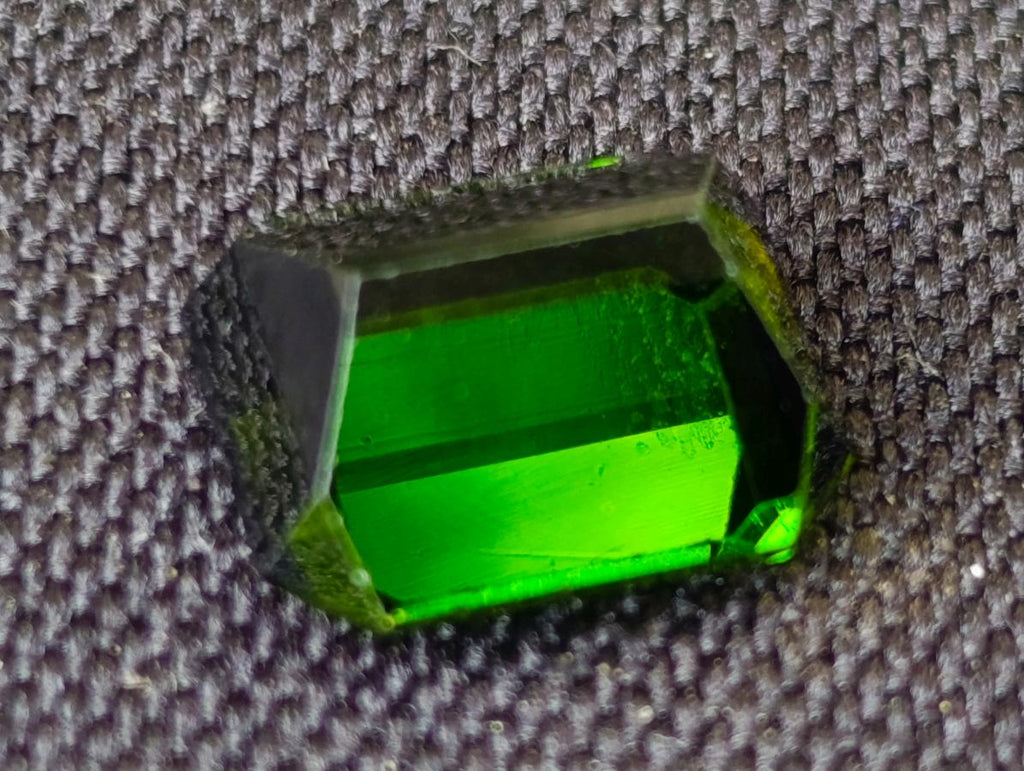 Polished Set of 3 Verdelite Green Tourmaline Faceted Stones x 1 From Karibib, Namibia