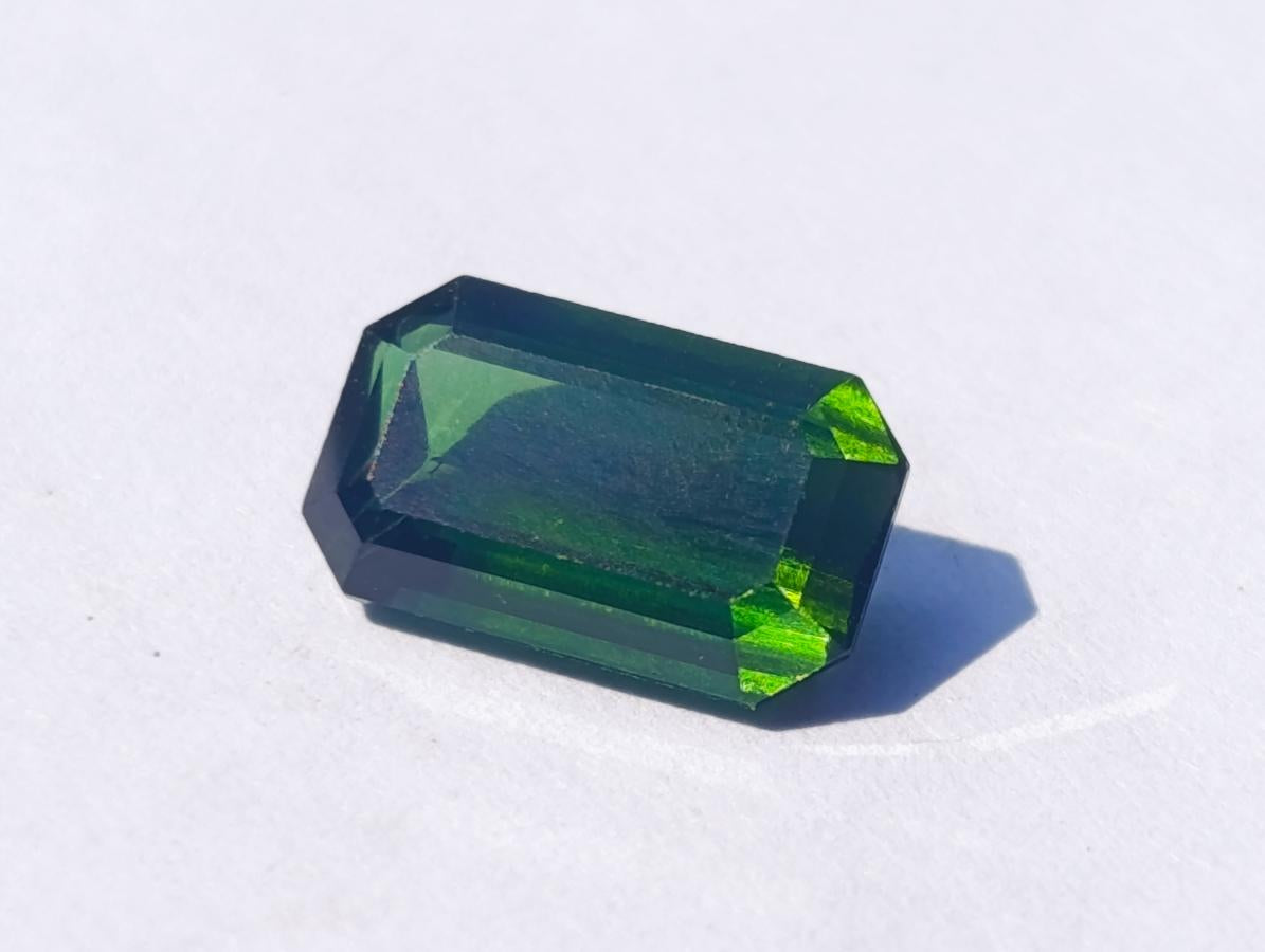 Polished Set of 3 Verdelite Green Tourmaline Faceted Stones x 1 From Karibib, Namibia