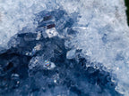 Natural Acicular Prismatic Blue Celestite XL Geode Specimen x 1 From Sakoany, Madagascar