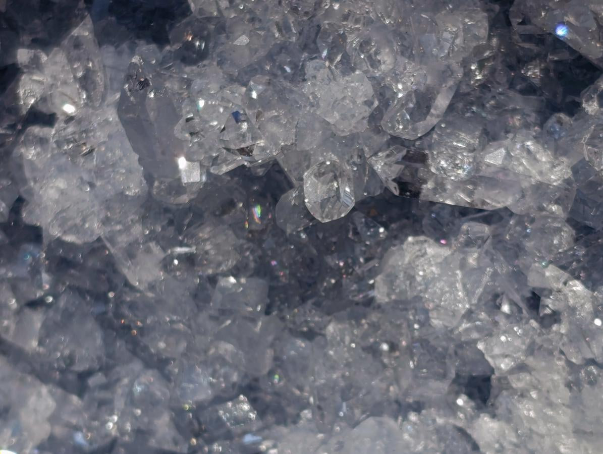 Natural Acicular Prismatic Blue Celestite XL Geode Specimen x 1 From Sakoany, Madagascar