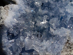 Natural Acicular Prismatic Blue Celestite XL Geode Specimen x 1 From Sakoany, Madagascar