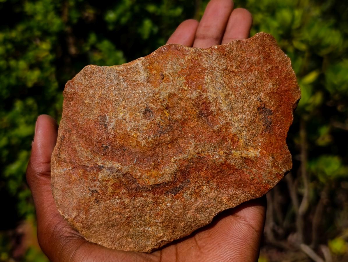 Hand Made Large Middle Stone Age Core Chopper Stone Tool in Ironstone Quartzite x 1 From Keidebees, Northern Cape, South Africa