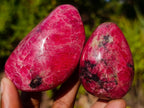 Polished Pair of Rare Red Rhodesian Rhodonite Display Free Forms x 1 From Rhusinga, Zimbabwe