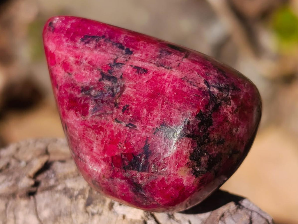Polished Pair of Rare Red Rhodesian Rhodonite Display Free Forms x 1 From Rhusinga, Zimbabwe