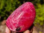 Polished Pair of Rare Red Rhodesian Rhodonite Display Free Forms x 1 From Rhusinga, Zimbabwe