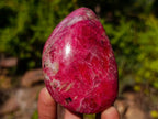 Polished Pair of Rare Red Rhodesian Rhodonite Display Free Forms x 1 From Rhusinga, Zimbabwe
