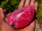 Polished Pair of Rare Red Rhodesian Rhodonite Display Free Forms x 1 From Rhusinga, Zimbabwe