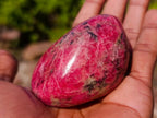 Polished Pair of Rare Red Rhodesian Rhodonite Display Free Forms x 1 From Rhusinga, Zimbabwe