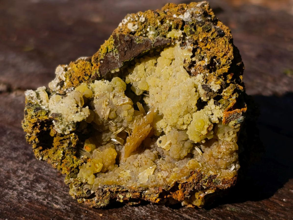 Natural Rare Mimetite and Barite Specimen x 1 From Mapimí, Mexico