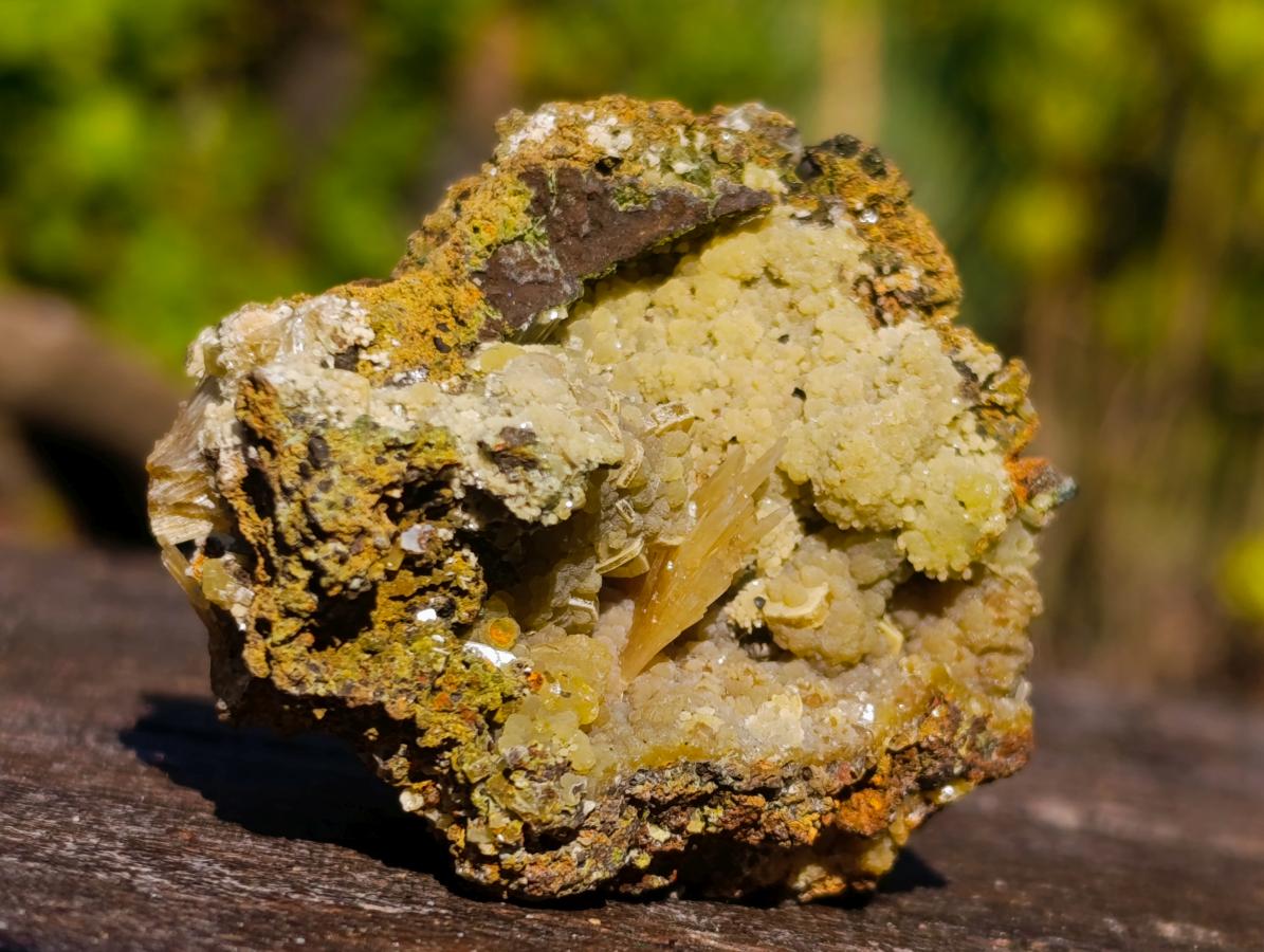 Natural Rare Mimetite and Barite Specimen x 1 From Mapimí, Mexico