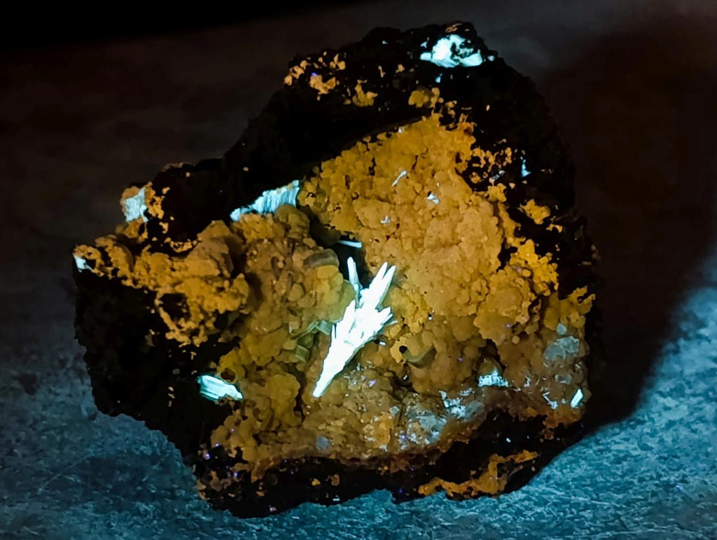 Natural Rare Mimetite and Barite Specimen x 1 From Mapimí, Mexico