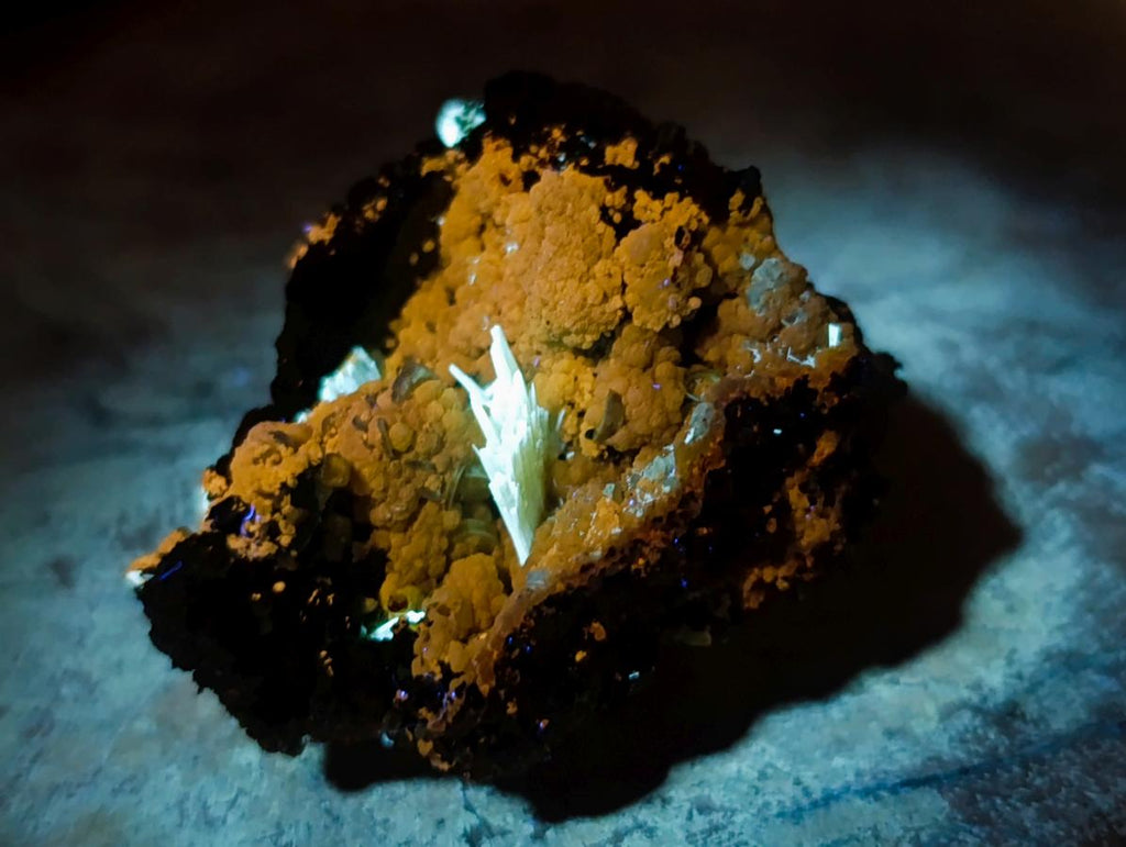 Natural Rare Mimetite and Barite Specimen x 1 From Mapimí, Mexico