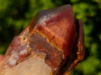Natural Twin Red and White Phantom Centred Hematoid Quartz x 1 From Karoi, Zimbabwe