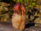 Natural Twin Red and White Phantom Centred Hematoid Quartz x 1 From Karoi, Zimbabwe