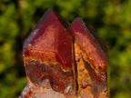 Natural Twin Red and White Phantom Centred Hematoid Quartz x 1 From Karoi, Zimbabwe