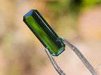 Polished Set of 3 Elongated Verdelite Green Tourmaline Faceted Stones x 1 From Karibib, Namibia