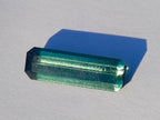 Polished Set of 3 Elongated Verdelite Green Tourmaline Faceted Stones x 1 From Karibib, Namibia