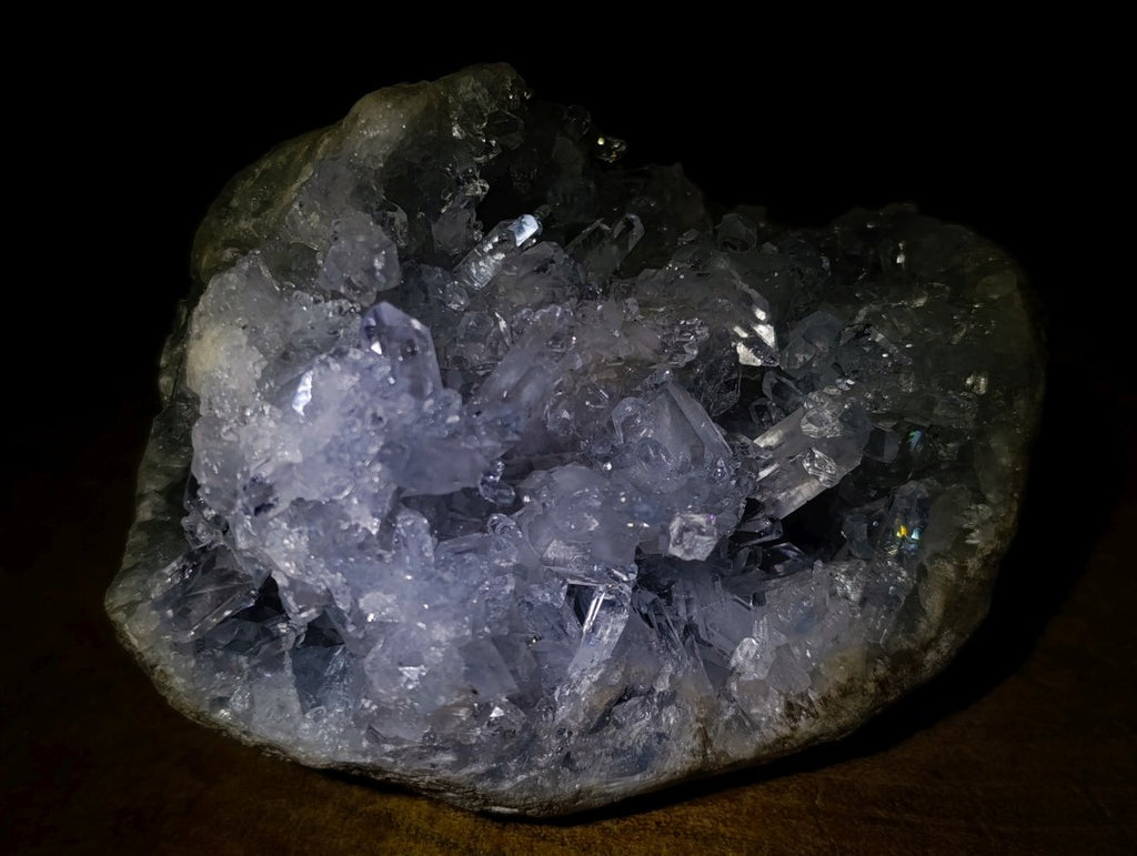 Natural Acicular Prismatic Ice Blue Celestite Crystal Specimen x 1 From Sakoany, Madagascar