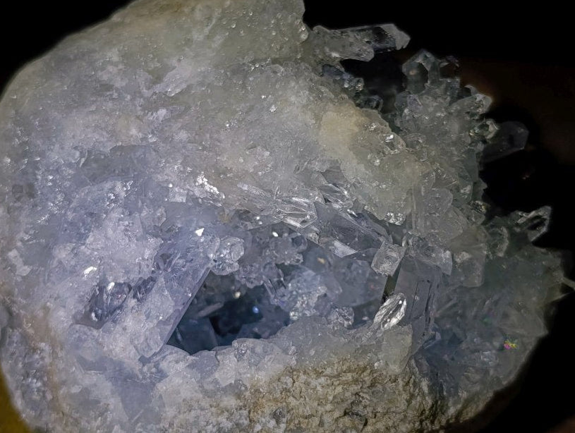 Natural Acicular Prismatic Ice Blue Celestite Crystal Specimen x 1 From Sakoany, Madagascar
