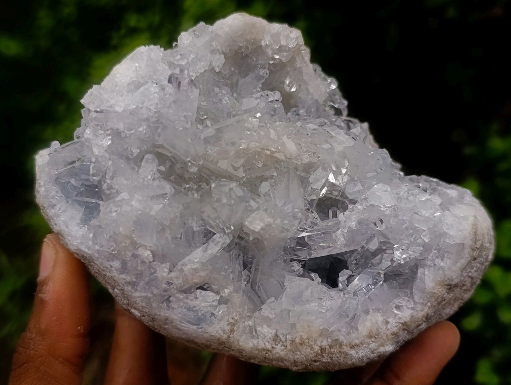 Natural Acicular Prismatic Ice Blue Celestite Crystal Specimen x 1 From Sakoany, Madagascar