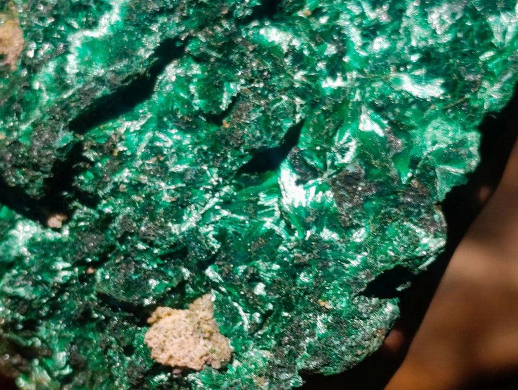 Natural Silky Malachite Vug Cabinet Specimen x 1 From Kasompe, Congo