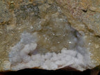 Natural Double Barreled Crystalline Centred Blue Lace Agate Geode Specimen x 1 From Nsanje, Malawi