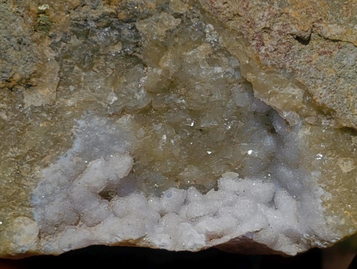 Natural Double Barreled Crystalline Centred Blue Lace Agate Geode Specimen x 1 From Nsanje, Malawi