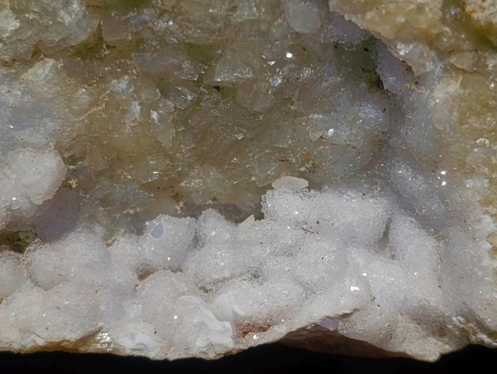 Natural Double Barreled Crystalline Centred Blue Lace Agate Geode Specimen x 1 From Nsanje, Malawi