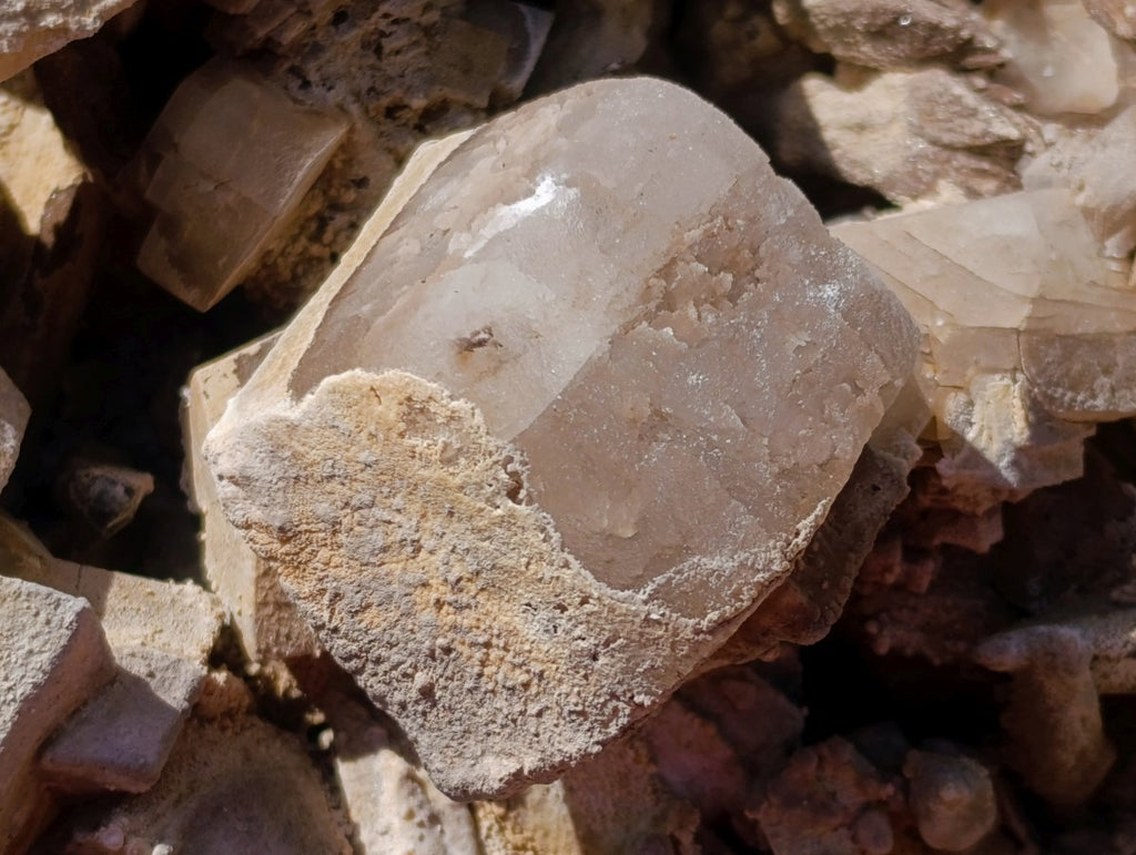 Natural Biggest and Best Albert Mountain Fluorescent Calcite Specimen in Existence x 1 From Albert's Mountain, Lesotho